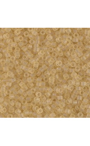Miyuki delica Beads 11/0 - Matted transparent pale topaz luster DB-382